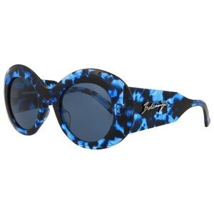 Balenciaga Havana Blue Sunglasses